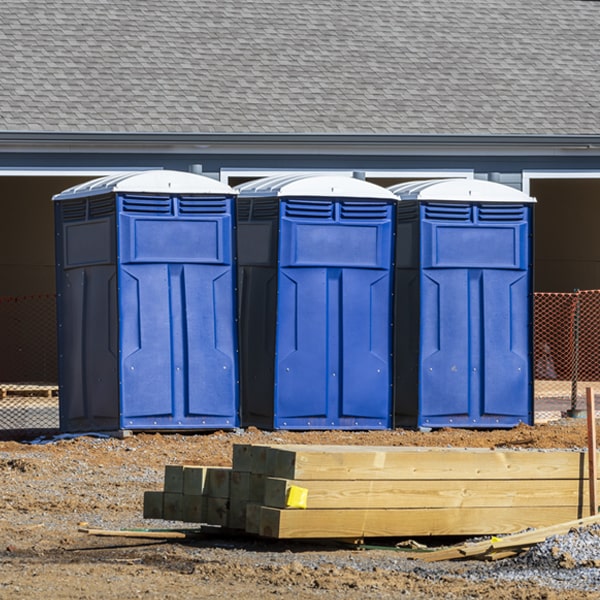 what is the maximum capacity for a single portable toilet in Mountain House California